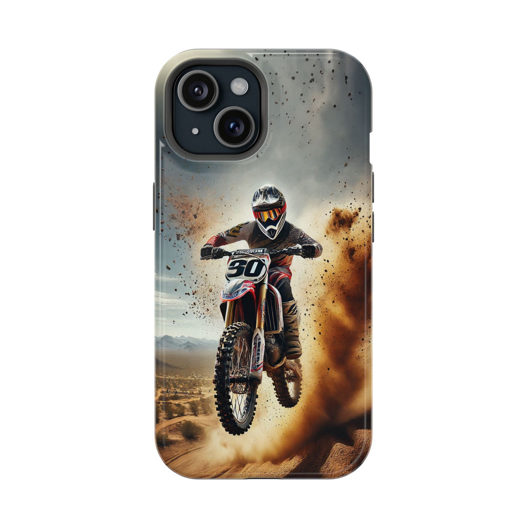 Motocross Rally Magnetic Tough Case with MagSafe Compatibility