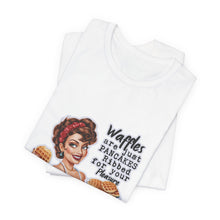 Load image into Gallery viewer, Waffles Ribbed for Your Pleasure Tee - Retro Revelations: Sassy Edition
