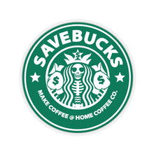 Load image into Gallery viewer, Savebucks Stickers: The Perfect Blend of Savings and Style! 💰☕

