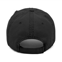 Load image into Gallery viewer, Verrado Thic Distressed Hat – Black Cotton Adjustable Cap

