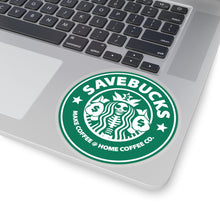 Load image into Gallery viewer, Savebucks Stickers: The Perfect Blend of Savings and Style! 💰☕
