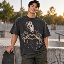 Load image into Gallery viewer, Wear Your Horror Heart | Jason LOVE TO DEATH Oversized Tee
