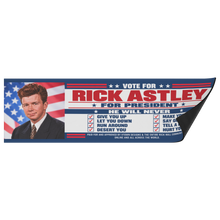 Load image into Gallery viewer, Rickroll_Your_Commute__Rick_Astley_For__BumperMagnet_Folded_H_Mockup.png_16372405

