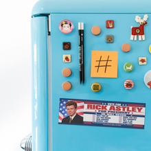 Load image into Gallery viewer, Rickroll_Your_Commute__Rick_Astley_For__BumperMagnet_Fridge_H_AS_Mockup.png_16372408
