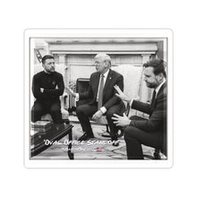 Load image into Gallery viewer, Oval Office Standoff Stickers – Bold Political Kiss-Cut Decals
