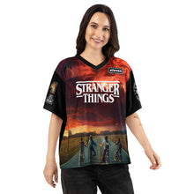 Load image into Gallery viewer, Stranger Things Hawkins Eleven Starcourt Boxy Football Jersey
