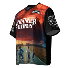 Load image into Gallery viewer, Stranger Things Hawkins Eleven Starcourt Boxy Football Jersey
