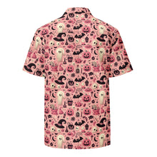 Load image into Gallery viewer, Spooky Cute Halloween Pink Button Shirt
