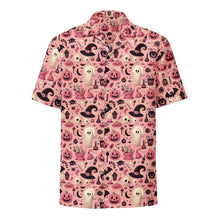 Load image into Gallery viewer, Spooky Cute Halloween Pink Button Shirt
