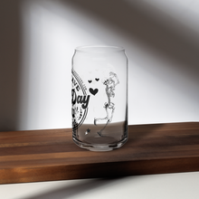 Load image into Gallery viewer, Have The Day You Deserve Skeleton Humor 16 oz Can-shaped Glass (LEFT)
