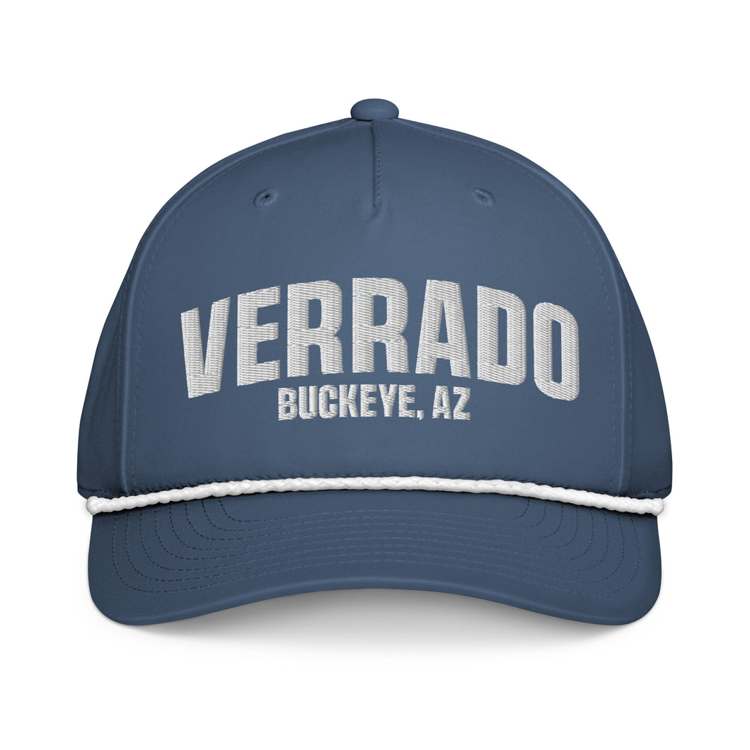 Verrado Classic Rope Cap – Light Blue Snapback Hat - Front of Cap