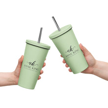 Load image into Gallery viewer, Custom Anne King Insulated tumbler with a straw
