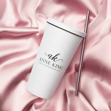 Load image into Gallery viewer, Custom Anne King Insulated tumbler with a straw
