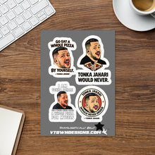 Load image into Gallery viewer, Tonka Jahari Sticker Sheet | Impractical Jokers Meme Stickers
