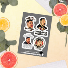 Load image into Gallery viewer, Tonka Jahari Sticker Sheet | Impractical Jokers Meme Stickers
