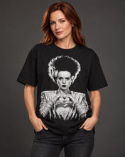 Load image into Gallery viewer, Dark Romantic | LOVE TO DEATH Bride of Frankenstein Tee
