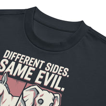 Load image into Gallery viewer, Different Sides Same Evil Boxy Tee | Anti-Establishment Streetwear
