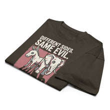 Load image into Gallery viewer, Different Sides Same Evil Boxy Tee | Anti-Establishment Streetwear
