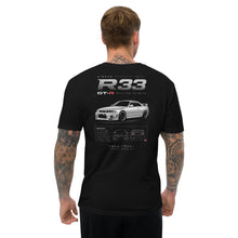 Load image into Gallery viewer, R33 Skyline Men's Fitted Tee for People Who Know Cars
