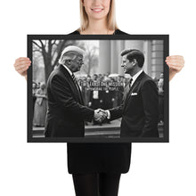 Load image into Gallery viewer, Two Eras, One Mission: Empowering the People - Trump &amp; RFK Framed Poster
