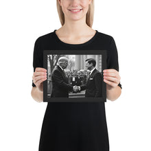 Load image into Gallery viewer, Two Eras, One Mission: Empowering the People - Trump &amp; RFK Framed Poster
