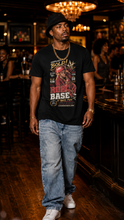 Load image into Gallery viewer, Man wearing Rob Base Tribute Shirt | It Takes Two Hip-Hop Tee in a bar setting
