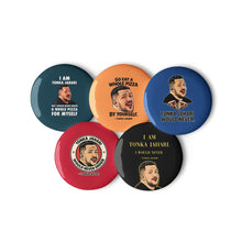 Load image into Gallery viewer, Tonka Jahari Pin Button Set of 5 | Impractical Jokers Meme Pins
