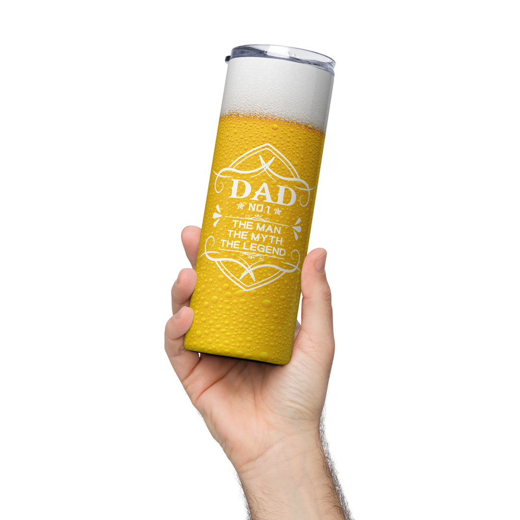 Beer Suds Dad The Man, the myth, Gift for Dad Stainless steel tumbler