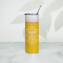 Load image into Gallery viewer, Beer Suds Dad The Man, the myth, Gift for Dad Stainless steel tumbler
