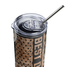Load image into Gallery viewer, Best Dad Ever American Camo Father&#39;s Gift Stainless steel tumbler
