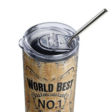 Load image into Gallery viewer, World&#39;s Best Dad No. 1 Quality Dad Gifts for Him Stainless Steel Tumbler

