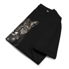 Load image into Gallery viewer, Mountain Lion Turquoise Jewelry Organic Cotton Tee on a white background
