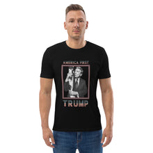 Load image into Gallery viewer, Trump America First Organic Cotton T-Shirt – Unisex &amp; Eco-Friendly
