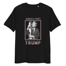 Load image into Gallery viewer, Trump America First Organic Cotton T-Shirt – Unisex &amp; Eco-Friendly [FRONT]
