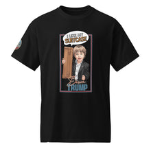 Load image into Gallery viewer, &quot;I Like My Suitcase&quot; Meme DryBlend® T-Shirt - Unisex Black Tee [FRONT]
