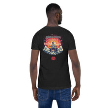 Load image into Gallery viewer, unisex-staple-t-shirt-black-heather-back-Breaking-hearts-blasting-farts-by-VTown-Designs-Dot-Com
