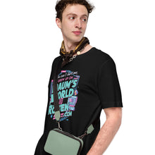 Load image into Gallery viewer, Retro Nostalgia T-Shirt: EBaum’s World &amp; Rotten.com Mashup [On a male model. front of Tee]
