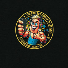 Load image into Gallery viewer, Coolest Finger in the Gym! Unisex Tri-Blend T-Shirt By VTown Designs
