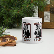 Load image into Gallery viewer, Trump America First Ceramic Mug – Sturdy &amp; Dishwasher Safe
