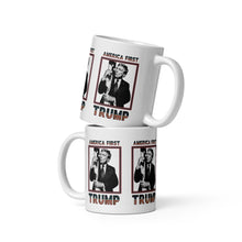 Load image into Gallery viewer, Trump America First Ceramic Mug – Sturdy &amp; Dishwasher Safe
