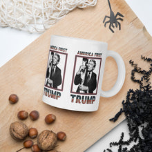 Load image into Gallery viewer, Trump America First Ceramic Mug – Sturdy &amp; Dishwasher Safe
