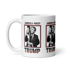 Load image into Gallery viewer, Trump America First Ceramic Mug – Sturdy &amp; Dishwasher Safe
