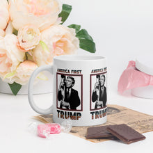 Load image into Gallery viewer, Trump America First Ceramic Mug – Sturdy &amp; Dishwasher Safe
