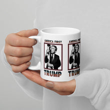 Load image into Gallery viewer, Trump America First Ceramic Mug – Sturdy &amp; Dishwasher Safe
