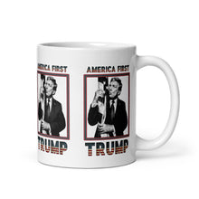 Load image into Gallery viewer, Trump America First Ceramic Mug – Sturdy &amp; Dishwasher Safe
