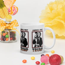 Load image into Gallery viewer, Trump America First Ceramic Mug – Sturdy &amp; Dishwasher Safe
