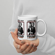 Load image into Gallery viewer, Trump America First Ceramic Mug – Sturdy &amp; Dishwasher Safe
