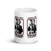 Load image into Gallery viewer, Trump America First Ceramic Mug – Sturdy &amp; Dishwasher Safe
