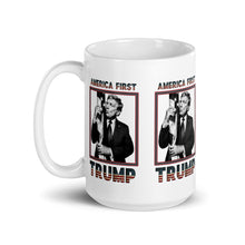 Load image into Gallery viewer, Trump America First Ceramic Mug – Sturdy &amp; Dishwasher Safe
