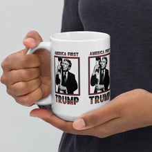 Load image into Gallery viewer, Trump America First Ceramic Mug – Sturdy &amp; Dishwasher Safe
